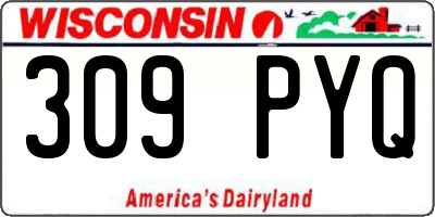 WI license plate 309PYQ