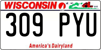 WI license plate 309PYU