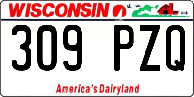 WI license plate 309PZQ