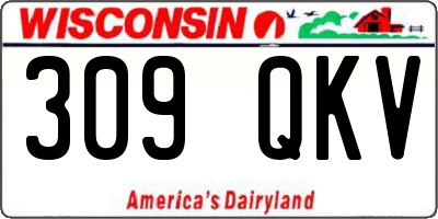 WI license plate 309QKV