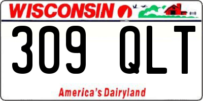 WI license plate 309QLT
