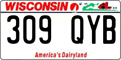 WI license plate 309QYB