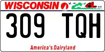 WI license plate 309TQH