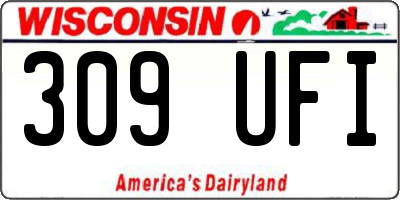 WI license plate 309UFI
