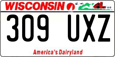 WI license plate 309UXZ