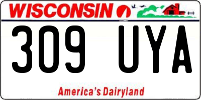 WI license plate 309UYA