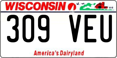 WI license plate 309VEU