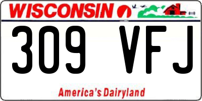 WI license plate 309VFJ