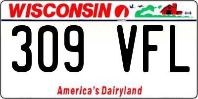 WI license plate 309VFL