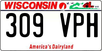 WI license plate 309VPH