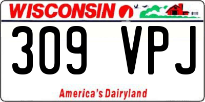 WI license plate 309VPJ