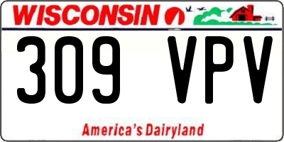 WI license plate 309VPV