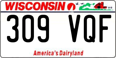WI license plate 309VQF