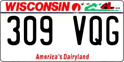 WI license plate 309VQG