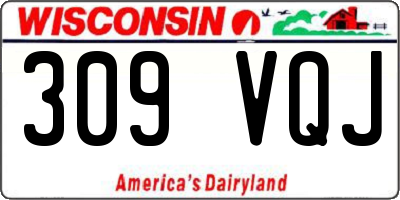 WI license plate 309VQJ