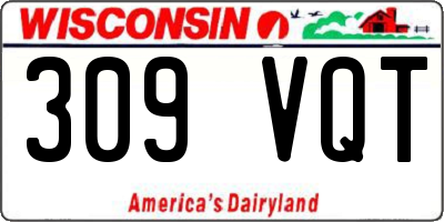 WI license plate 309VQT