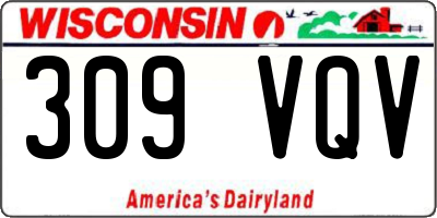 WI license plate 309VQV