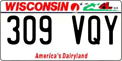 WI license plate 309VQY