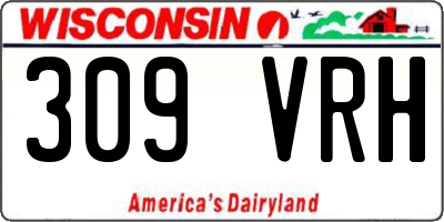 WI license plate 309VRH