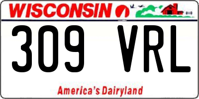 WI license plate 309VRL
