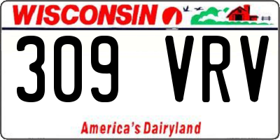 WI license plate 309VRV