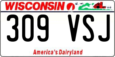 WI license plate 309VSJ
