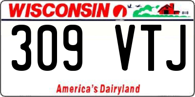 WI license plate 309VTJ