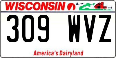 WI license plate 309WVZ