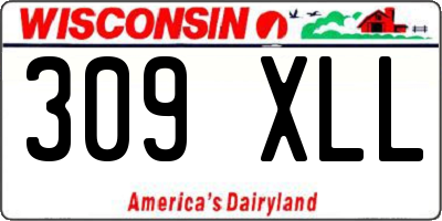 WI license plate 309XLL