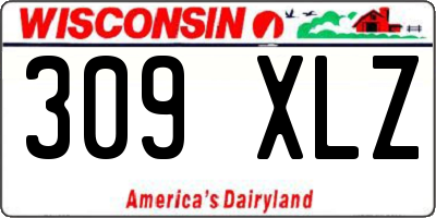 WI license plate 309XLZ