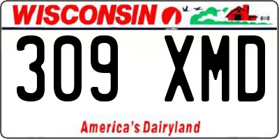 WI license plate 309XMD