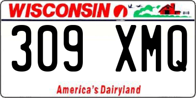 WI license plate 309XMQ