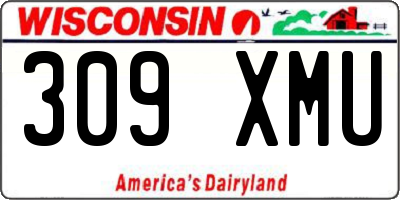 WI license plate 309XMU