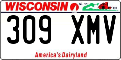 WI license plate 309XMV