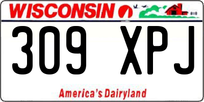 WI license plate 309XPJ