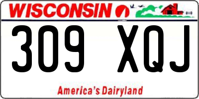 WI license plate 309XQJ
