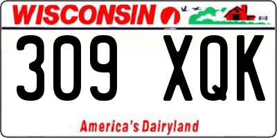 WI license plate 309XQK