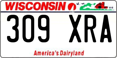 WI license plate 309XRA