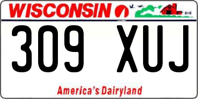 WI license plate 309XUJ
