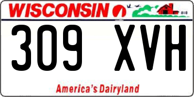 WI license plate 309XVH