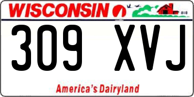 WI license plate 309XVJ