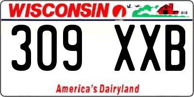 WI license plate 309XXB