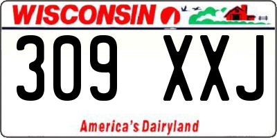 WI license plate 309XXJ