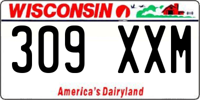 WI license plate 309XXM