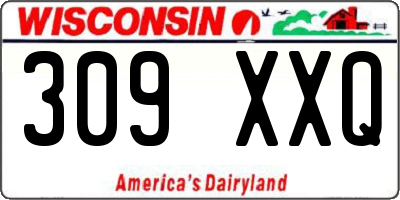 WI license plate 309XXQ