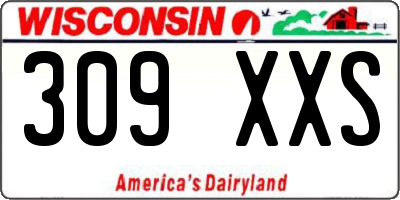 WI license plate 309XXS