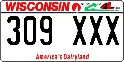 WI license plate 309XXX