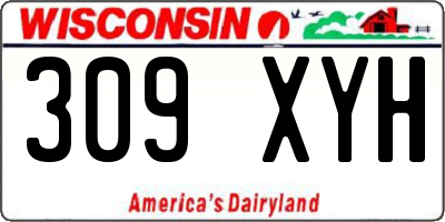 WI license plate 309XYH