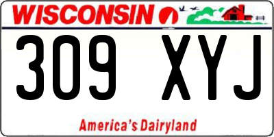 WI license plate 309XYJ