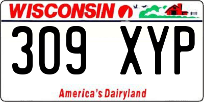 WI license plate 309XYP